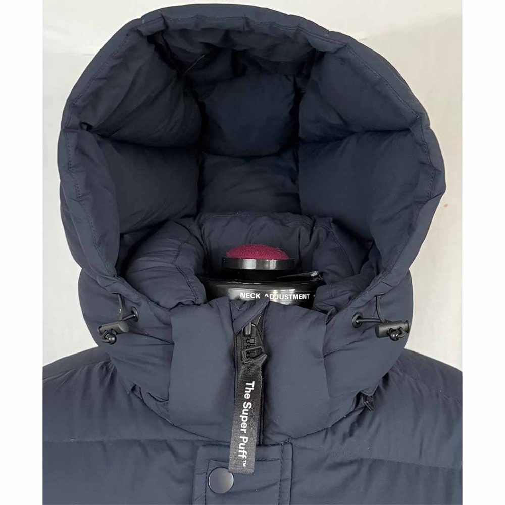 Aritzia Tna Women Medium Navy The Super Puff Vest Zip Hood EUC - Picture 4 of 13